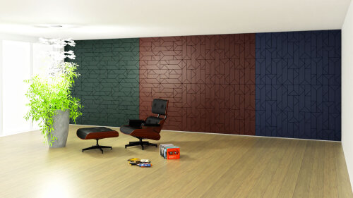 vitAcoustic 9mm PET Akustik Wand-Fliesen 120x60cm