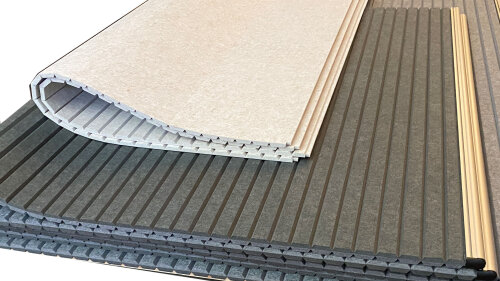FLEXIBLE PET Akustikplatten Zuschnitte aus 2400x1200x9mm