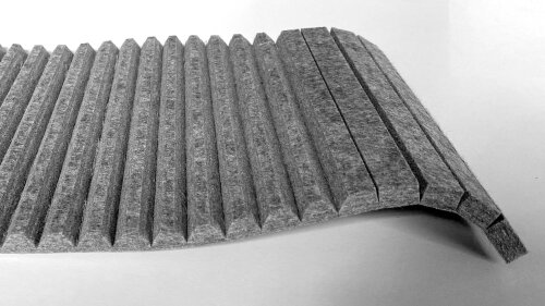 FLEXIBLE PET Akustikplatten Zuschnitte aus 2400x1200x9mm