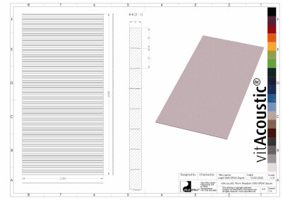 FLEXIBLE PET Akustikplatten Zuschnitte aus 2400x1200x9mm