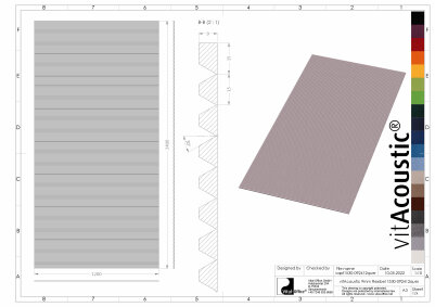FLEXIBLE PET Akustikplatten Zuschnitte aus 2400x1200x9mm