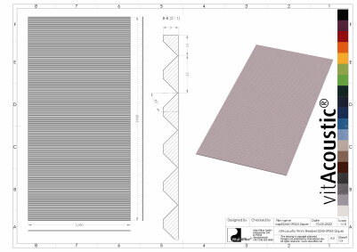 FLEXIBLE PET Akustikplatten Zuschnitte aus 2400x1200x9mm