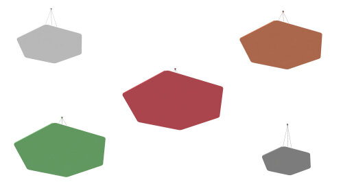 vitAcoustic Deckensegel, einlagig, HEXAGON