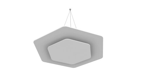 vitAcoustic Deckensegel, doppellagig, HEXAGON