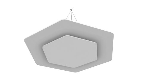 vitAcoustic Deckensegel, doppellagig, HEXAGON