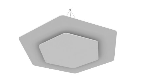 vitAcoustic Deckensegel, doppellagig, HEXAGON