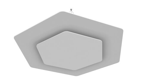 vitAcoustic Deckensegel, doppellagig, HEXAGON