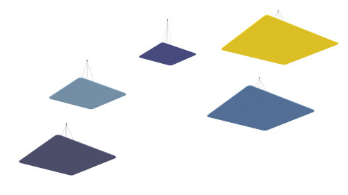 vitAcoustic Deckensegel, einlagig, QUADRAT