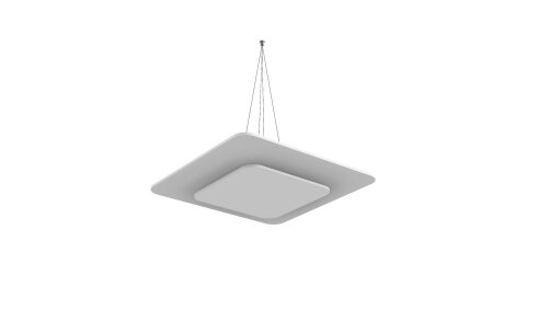 vitAcoustic Deckensegel, doppellagig, QUADRAT