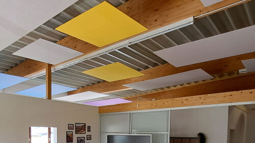 Maßgeschneiderte vitAcoustic Deckensegel - Rechteck