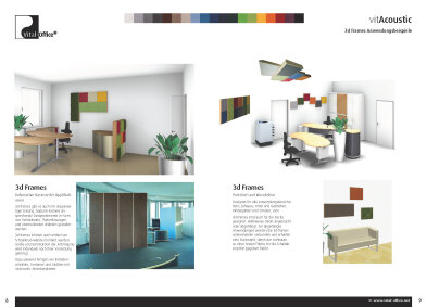 vitAcoustic 3d-frames - hochwertige Akustik Absorber für die Wand