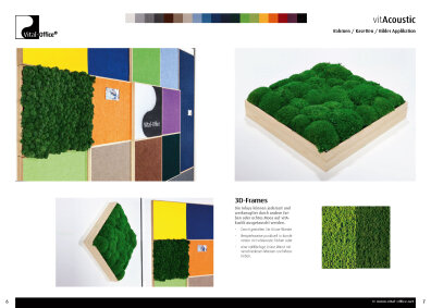 vitAcoustic 3d-frames - hochwertige Akustik Absorber für die Wand