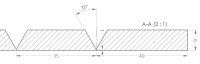 V-Cut für flexible Matten